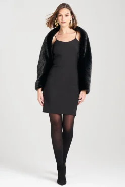Natori Scarves & Shawls-Faux Mink Shrug