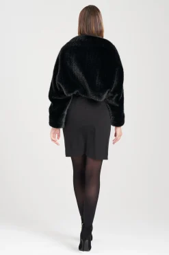 Natori Scarves & Shawls-Faux Mink Shrug