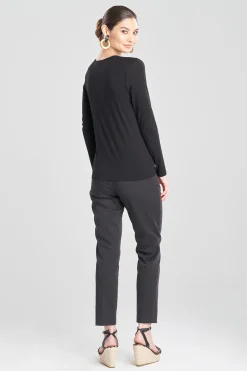 Natori Pajama Tops|Lounge Tops-Feathers Element Layering Top
