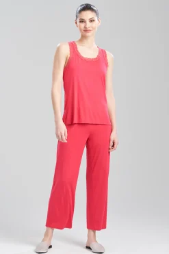 Natori Pajama Sets-Feathers Essentials Lenzing™ Ecovero™ Viscose Tank PJ
