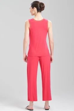 Natori Pajama Sets-Feathers Essentials Lenzing™ Ecovero™ Viscose Tank PJ