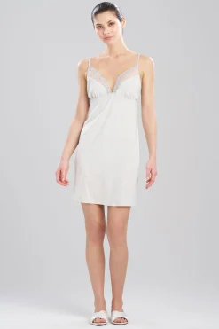 Natori Chemises-Feathers Essentials Lenzing™ Ecovero™ Viscose Lace Applique Chemise