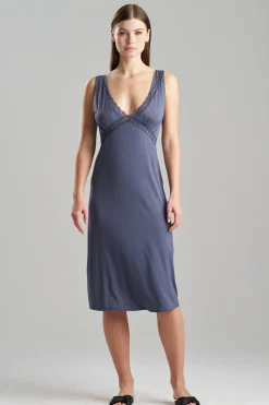 Natori Gowns-Feathers Essentials Lenzing™ Ecovero™ Viscose Lace Applique Gown