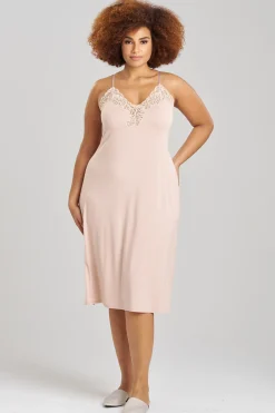 Natori Plus Sizes|Gowns-Feathers Essentials Lenzing™ Ecovero™ Viscose Lace Gown