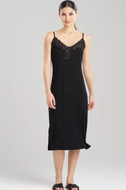 Natori Plus Sizes|Gowns-Feathers Essentials Lenzing™ Ecovero™ Viscose Lace Gown