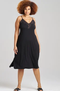 Natori Plus Sizes|Gowns-Feathers Essentials Lenzing™ Ecovero™ Viscose Lace Gown