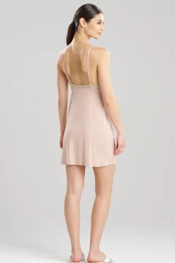 Natori Chemises|Chemises-Feathers Essentials Lenzing™ Ecovero™ Viscose Lace Chemise