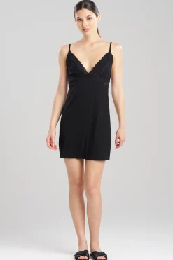 Natori Chemises|Chemises-Feathers Essentials Lenzing™ Ecovero™ Viscose Lace Chemise