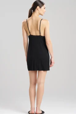 Natori Chemises|Chemises-Feathers Essentials Lenzing™ Ecovero™ Viscose Lace Chemise