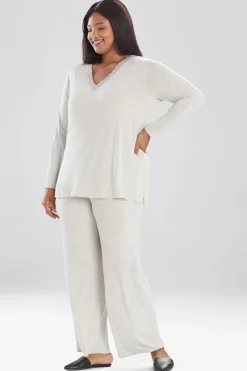 Natori Plus Sizes|Pajama Sets-Feathers Essentials PJ