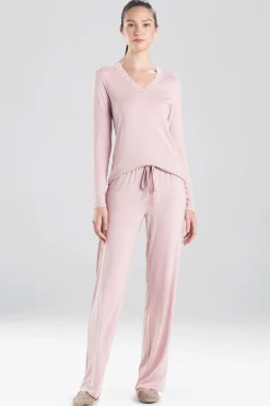 Natori Plus Sizes|Pajama Sets-Feathers Essentials PJ