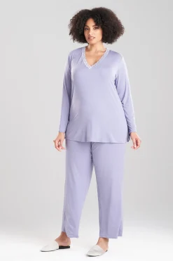 Natori Plus Sizes|Pajama Sets-Feathers Essentials PJ