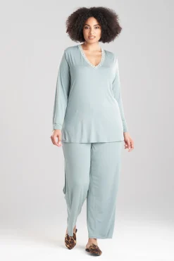 Natori Plus Sizes|Pajama Sets-Feathers Essentials PJ