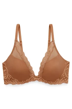 Natori T-Shirt Bras|Underwire Bras-Feathers Plunge T-Shirt Bra - Basics
