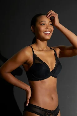 Natori T-Shirt Bras|Underwire Bras-Feathers Plunge T-Shirt Bra - Basics