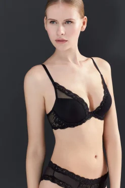 Natori T-Shirt Bras|Underwire Bras-Feathers Plunge T-Shirt Bra - Basics