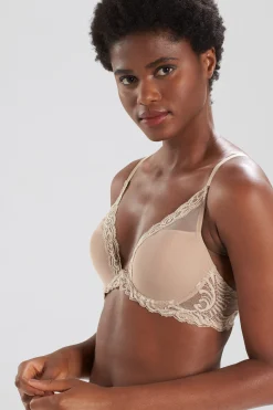 Natori T-Shirt Bras|Underwire Bras-Feathers Plunge T-Shirt Bra - Basics