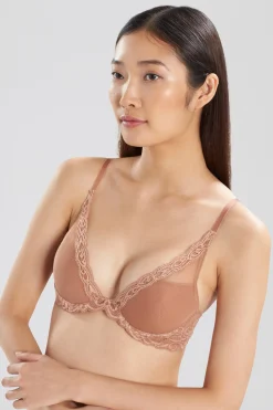 Natori T-Shirt Bras|Underwire Bras-Feathers Plunge T-Shirt Bra - Basics