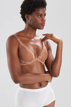 Natori T-Shirt Bras|Underwire Bras-Feathers Plunge T-Shirt Bra - Basics