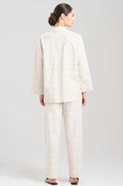 Natori Pajama Sets-Flannel Infinity Notch PJ