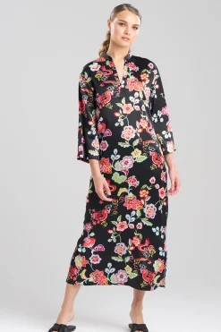 Natori Caftans|Plus Sizes-Fleur Dragon Caftan