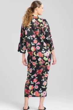 Natori Caftans|Plus Sizes-Fleur Dragon Caftan