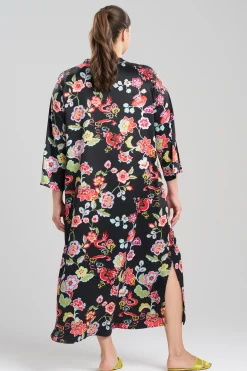 Natori Caftans|Plus Sizes-Fleur Dragon Caftan
