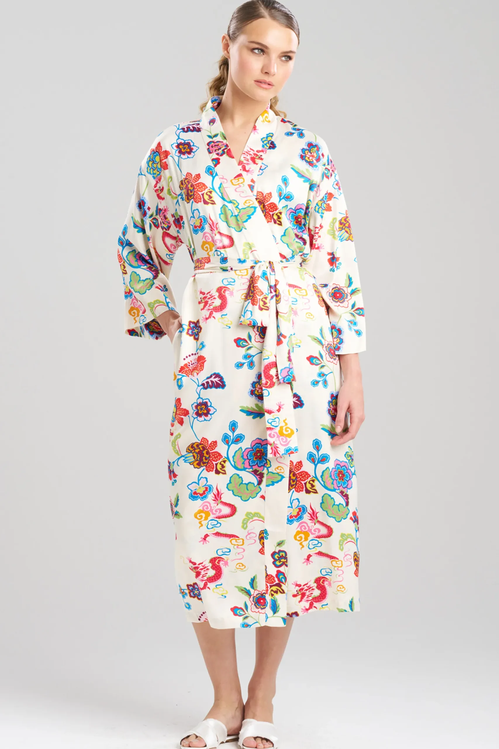 Natori Plus Sizes|Robes & Kimonos-Fleur Dragon Robe