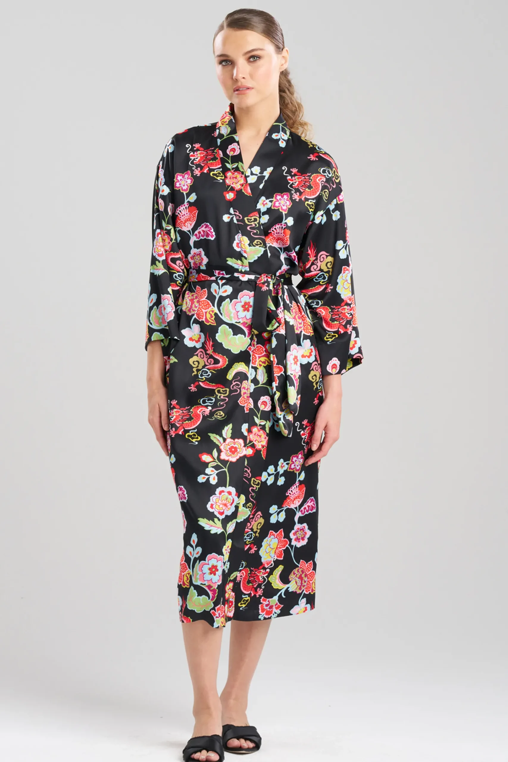 Natori Plus Sizes|Robes & Kimonos-Fleur Dragon Robe