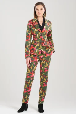 Natori Jackets & Outerwear-Floral Tailored Blazer