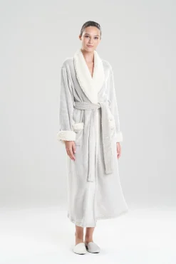 Natori Robes & Kimonos-Frosted Sherpa Robe