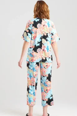 Natori Pajama Sets-Geisha Garden Cozy Knit PJ