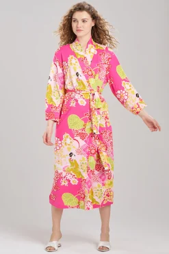 Natori Plus Sizes|Robes & Kimonos-Geisha Garden Knit Robe