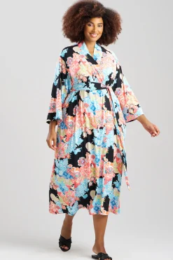 Natori Plus Sizes|Robes & Kimonos-Geisha Garden Knit Robe