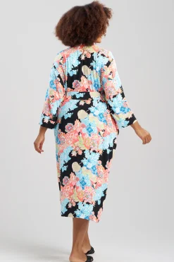 Natori Plus Sizes|Robes & Kimonos-Geisha Garden Knit Robe