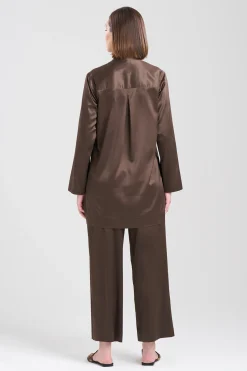 Natori Sleepshirts-Glamour Mandarin Tunic Sleepshirt