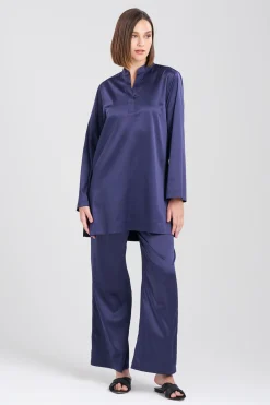 Natori Sleepshirts-Glamour Mandarin Tunic Sleepshirt