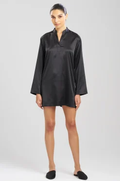 Natori Sleepshirts-Glamour Mandarin Tunic Sleepshirt