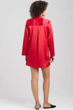 Natori Sleepshirts-Glamour Mandarin Tunic Sleepshirt