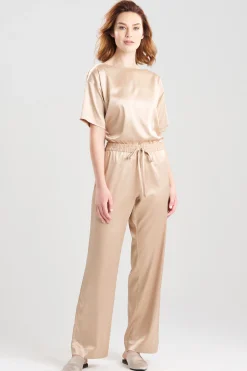 Natori Pajama Bottoms|Lounge Bottoms-Glamour Straight Leg Pants