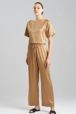 Natori Pajama Bottoms|Lounge Bottoms-Glamour Straight Leg Pants