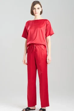 Natori Pajama Bottoms|Lounge Bottoms-Glamour Straight Leg Pants