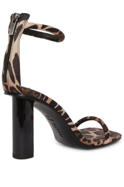 Natori Sandals-Glow Luxe Leopard Satin Block Heel Sandal