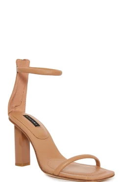 Natori Sandals-Glow Nappa Leather Block Heel Sandal
