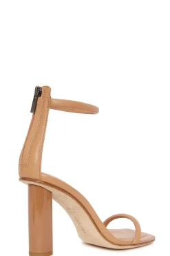 Natori Sandals-Glow Nappa Leather Block Heel Sandal