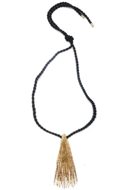 Natori Necklaces-Plated Brass Fringe Necklace
