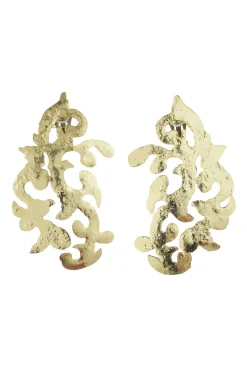 Natori Earrings-Plated Scroll Earrings