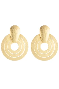 Natori Earrings-Hammered Earrings