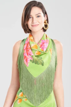 Natori Scarves & Shawls-Hanabi Fringe Silk Scarf