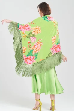 Natori Scarves & Shawls-Hanabi Fringe Silk Shawl